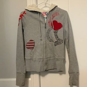 ROXY: FAUX FUR INSIDE HOODIE